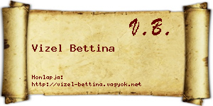 Vizel Bettina névjegykártya